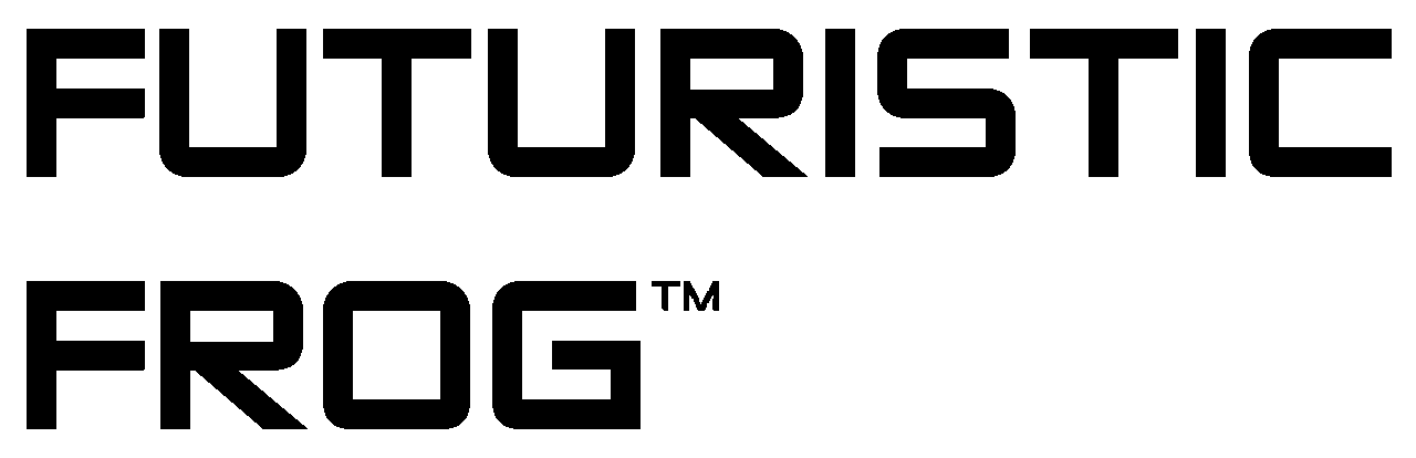 Futuristic Frog Text